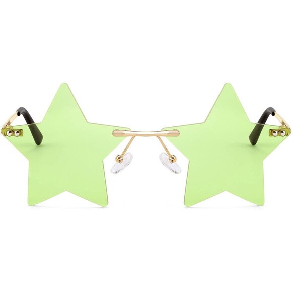 Rimless Star Shape Sunglasses Unisex Trendy UV400 Polycarbonate main image 7
